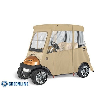 Eevelle Greenline 2 Passenger Drivable Golf Cart Enclosure - Bunker Sand GLECCT02